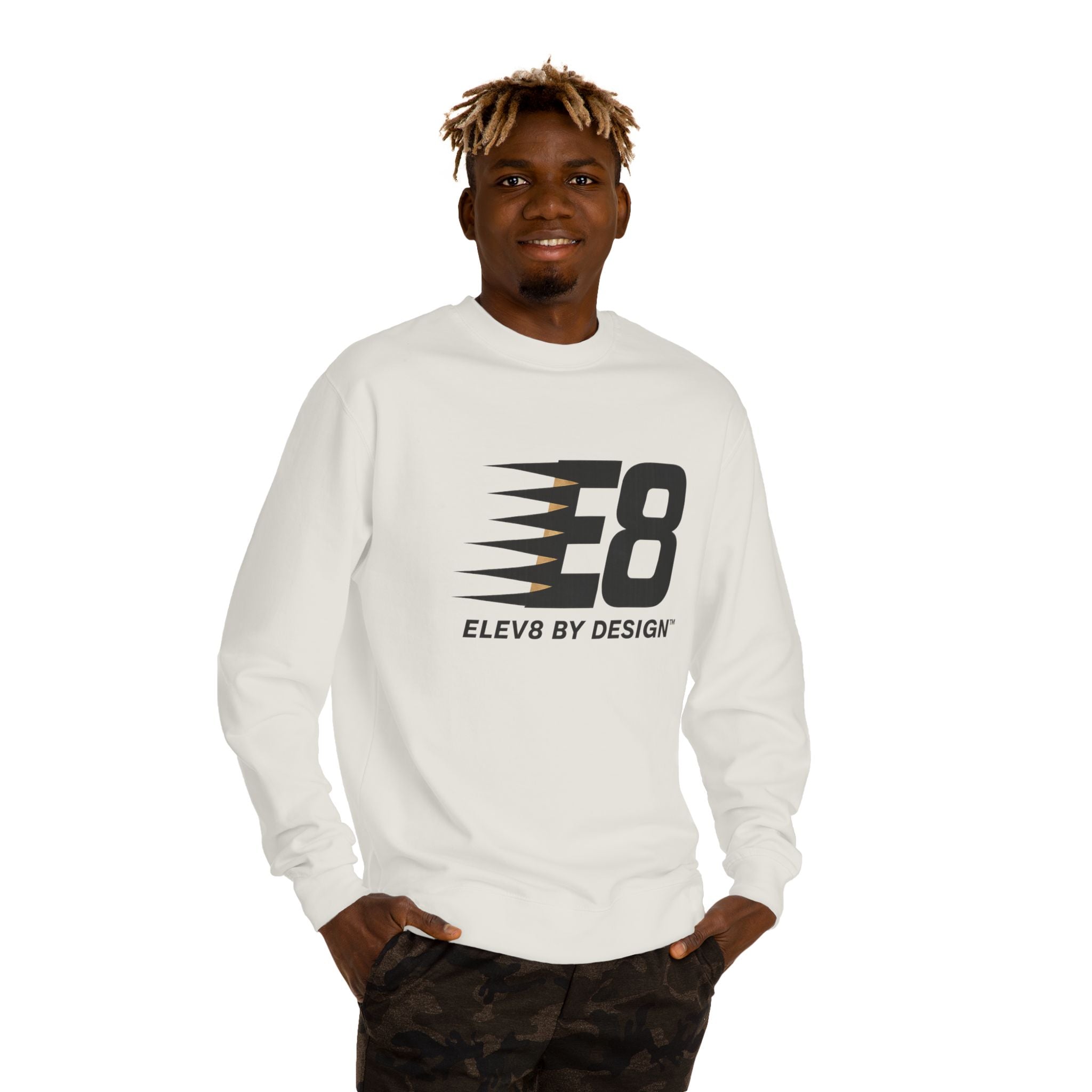 E8 Speed Logo Premium Crewneck Sweatshirt | ELEV8 BY DESIGN™