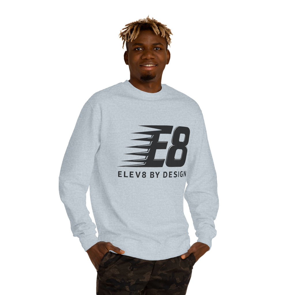E8 Speed Logo Premium Crewneck Sweatshirt | ELEV8 BY DESIGN™