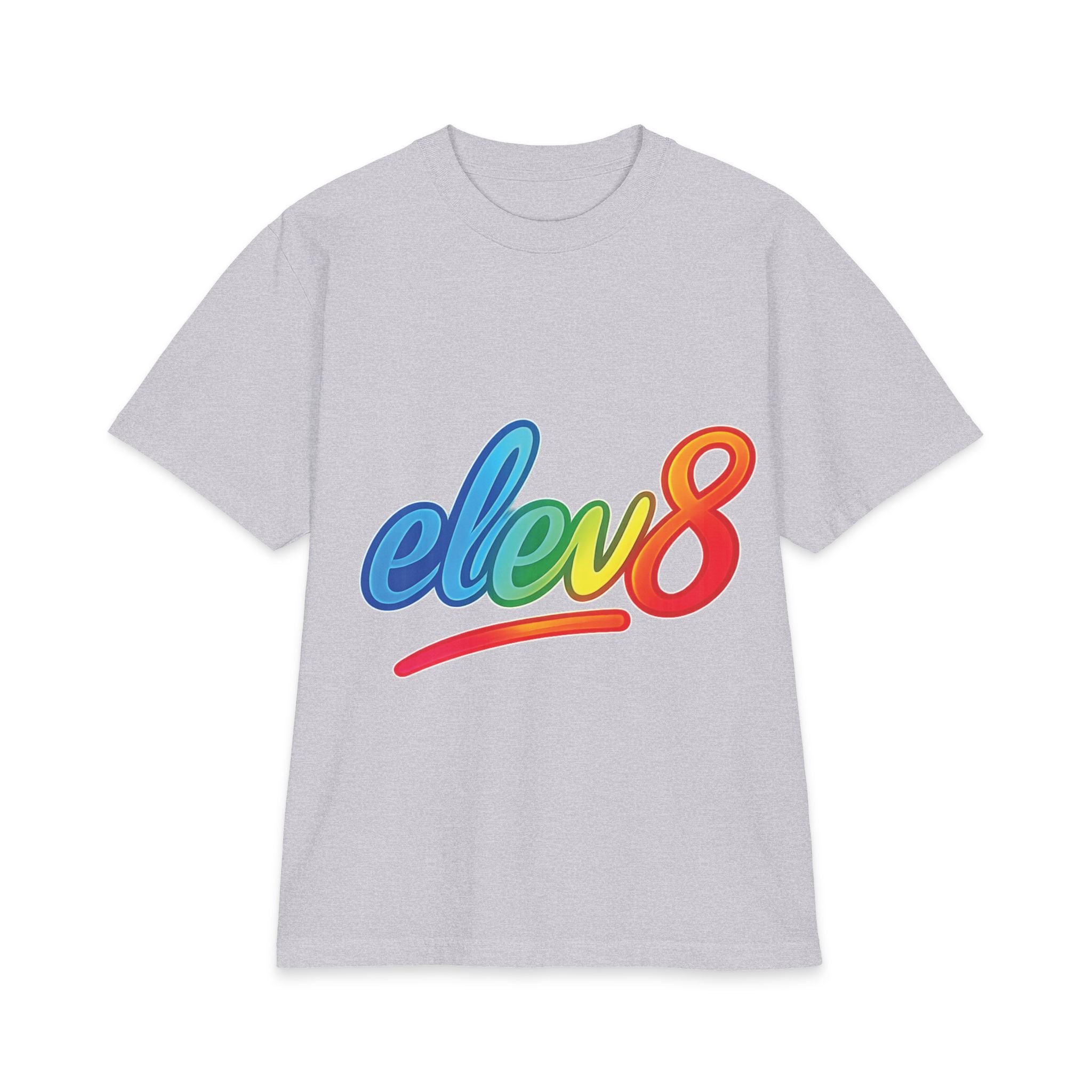 ELEV8 Signature Rainbow Logo Premium Heavyweight Tee