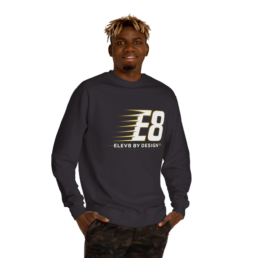 E8 Speed Logo Premium Crewneck Sweatshirt | ELEV8 BY DESIGN™