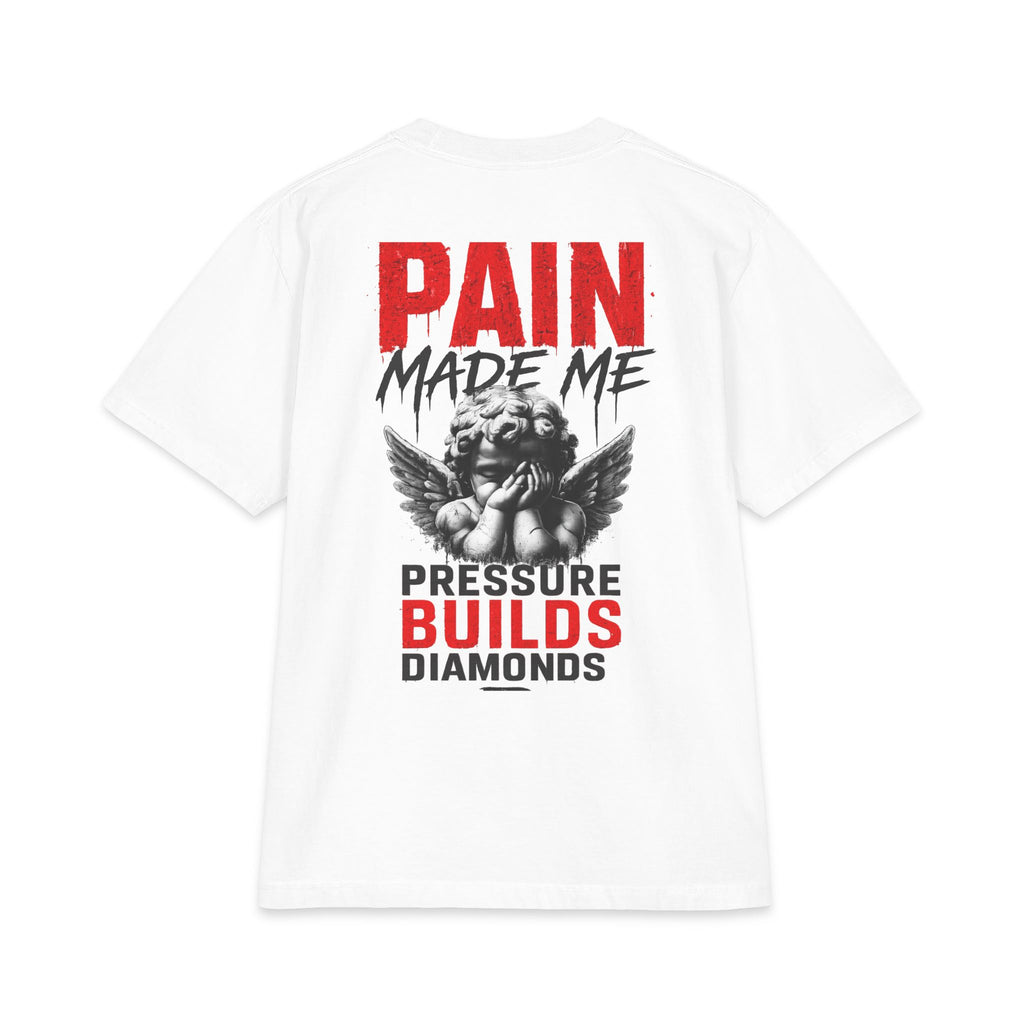 Pain Made Me – Pressure Builds Diamonds Heavyweight Tee | ELEV8 by Design™