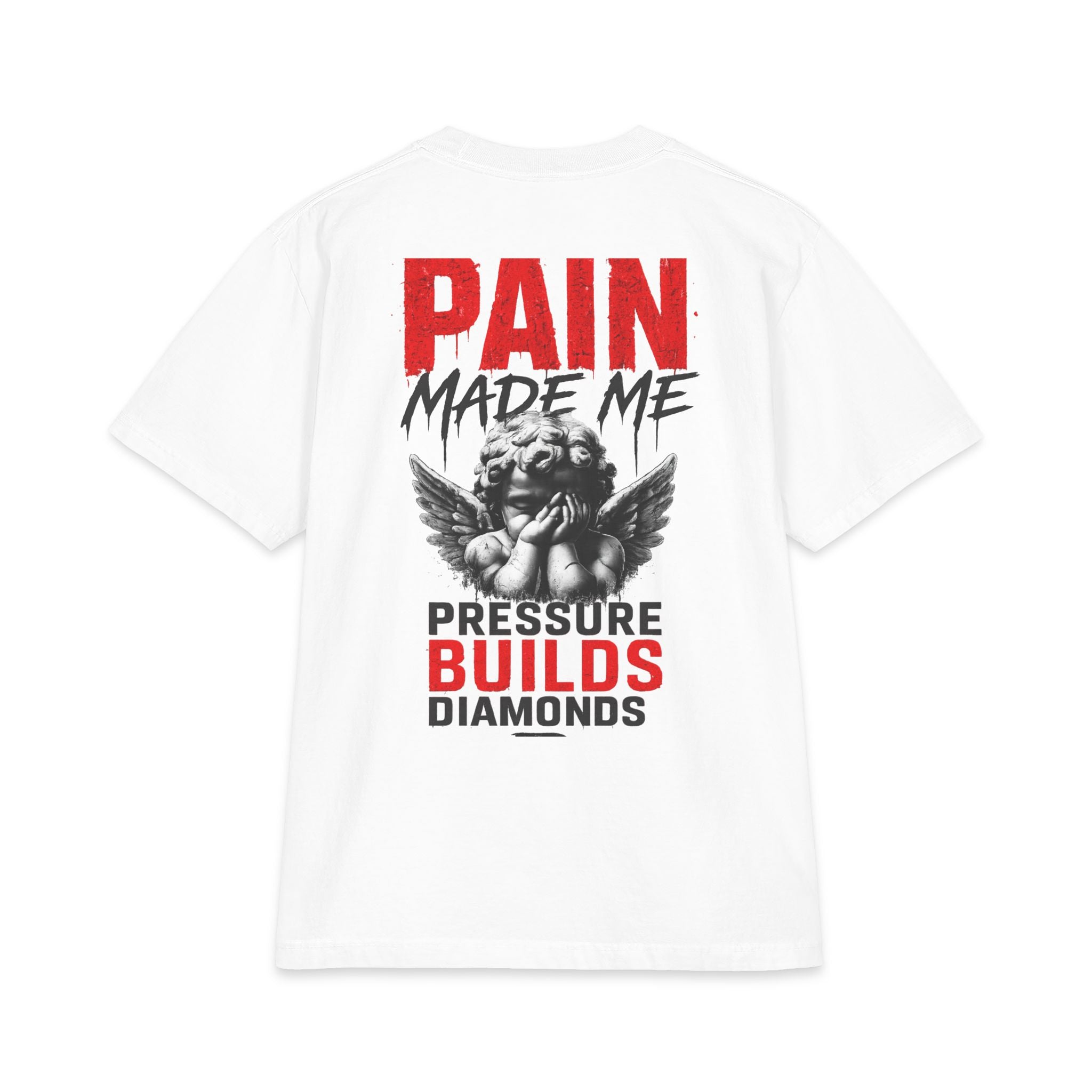 Pain Made Me – Pressure Builds Diamonds Heavyweight Tee | ELEV8 by Design™