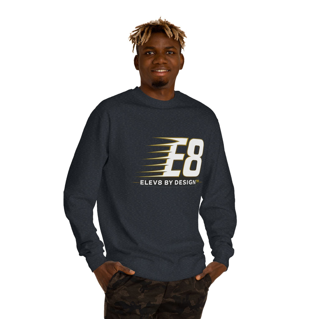 E8 Speed Logo Premium Crewneck Sweatshirt | ELEV8 BY DESIGN™