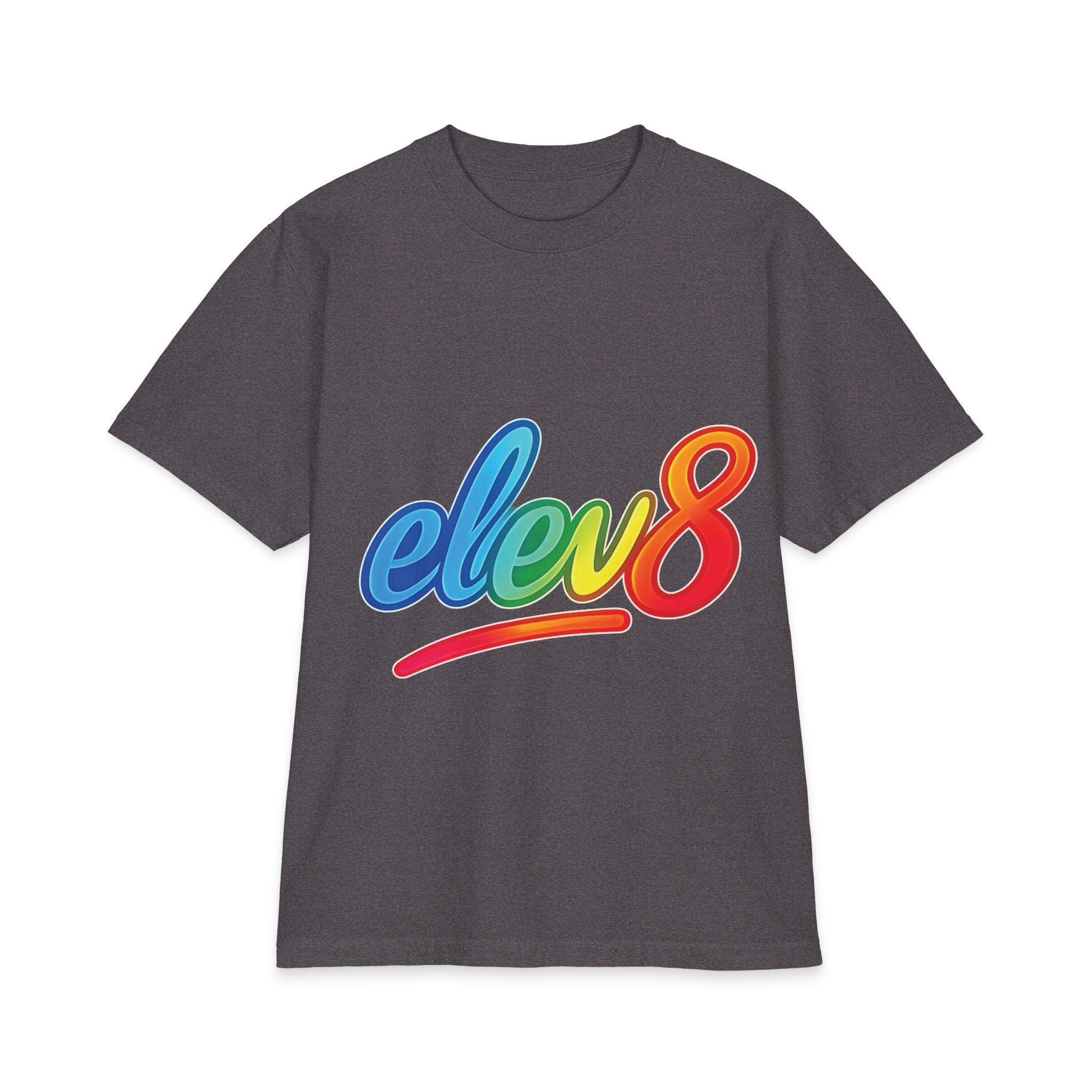 ELEV8 Signature Rainbow Logo Premium Heavyweight Tee