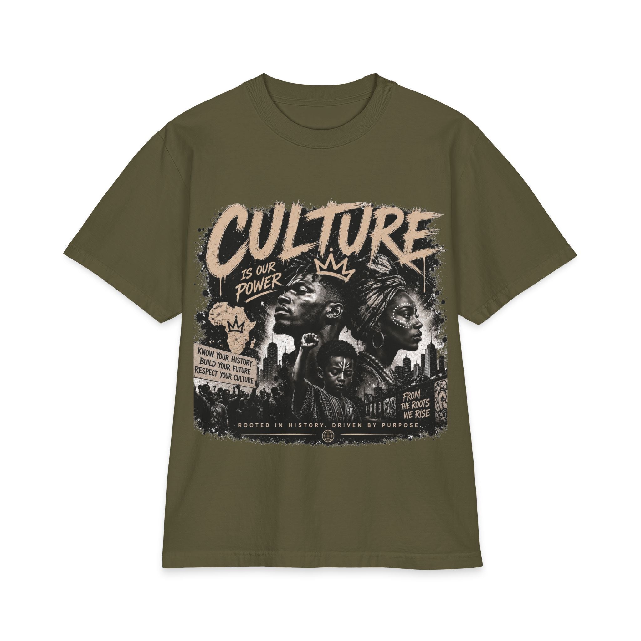 Culture Is Our Power Graphic Tee — Black Heritage Protest Art T-Shirt