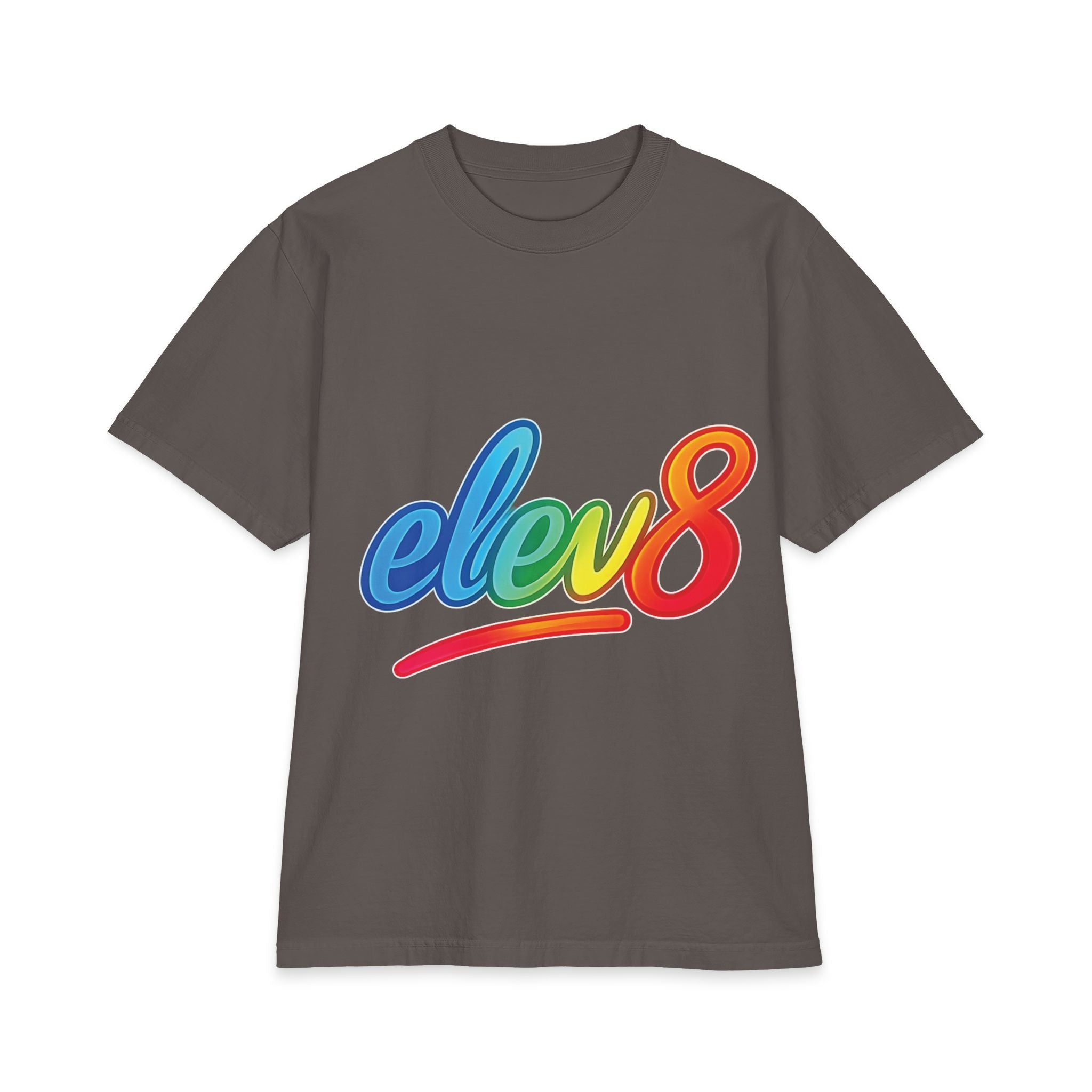 ELEV8 Signature Rainbow Logo Premium Heavyweight Tee