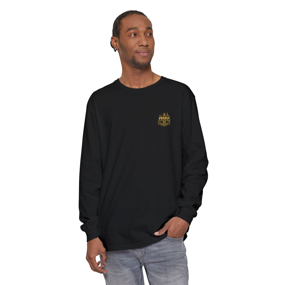 ELEV8 BY DESIGN™ | DMV Nights Premium Garment-Dyed Long Sleeve Tee