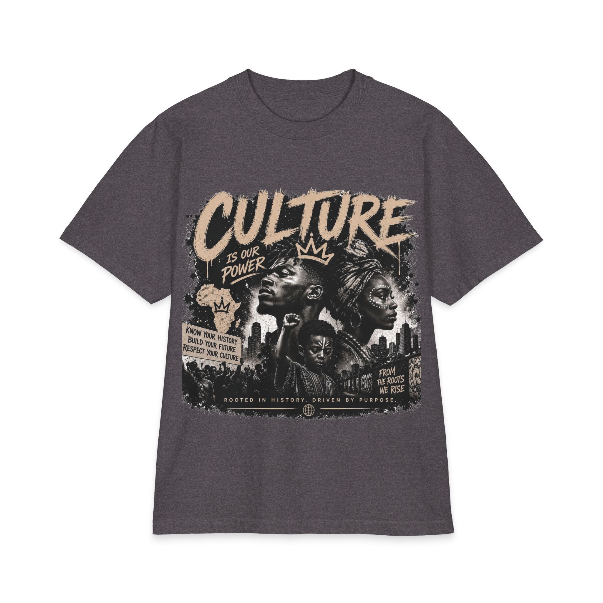 Culture Is Our Power Graphic Tee — Black Heritage Protest Art T-Shirt