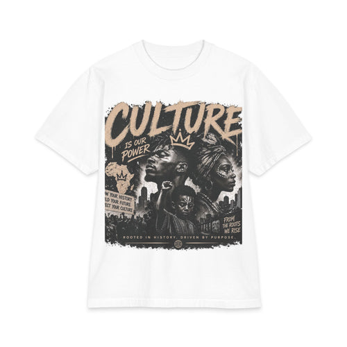 Culture Is Our Power Graphic Tee — Black Heritage Protest Art T-Shirt