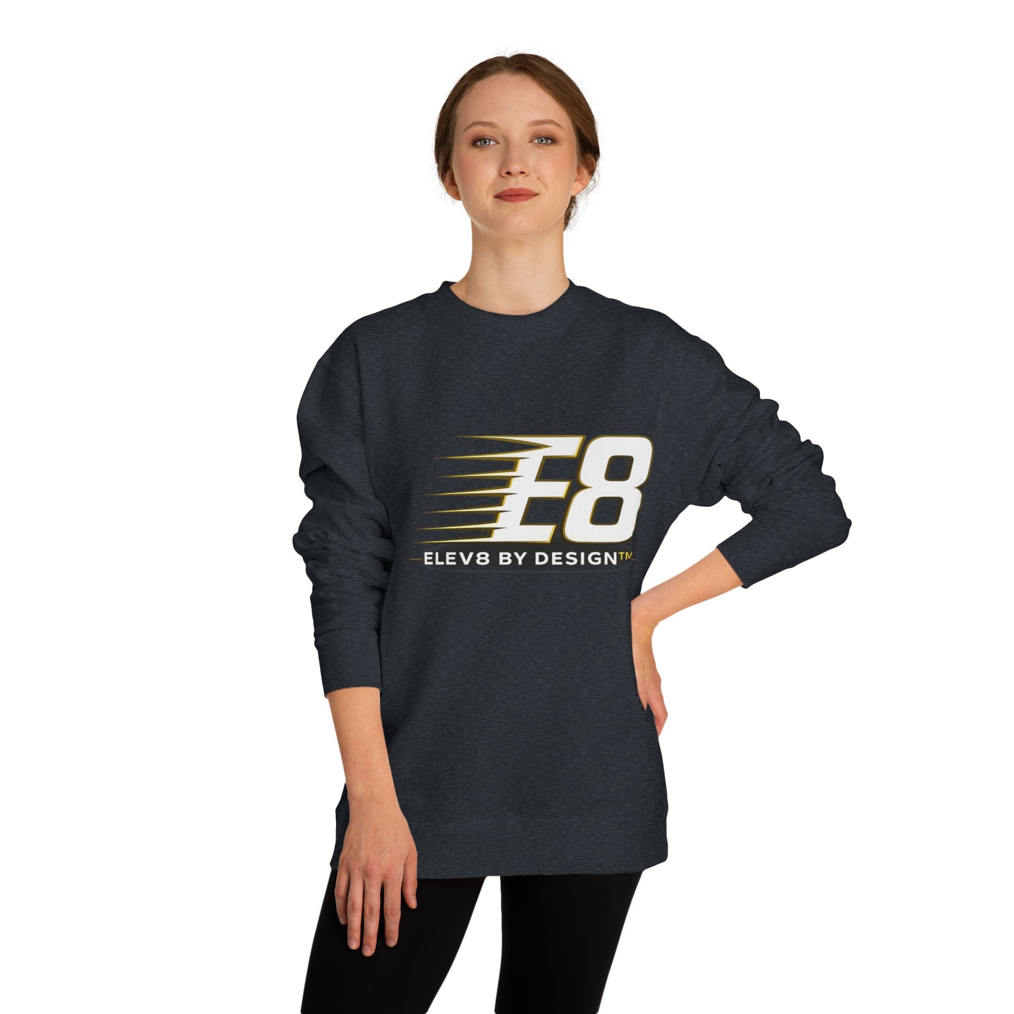 E8 Speed Logo Premium Crewneck Sweatshirt | ELEV8 BY DESIGN™