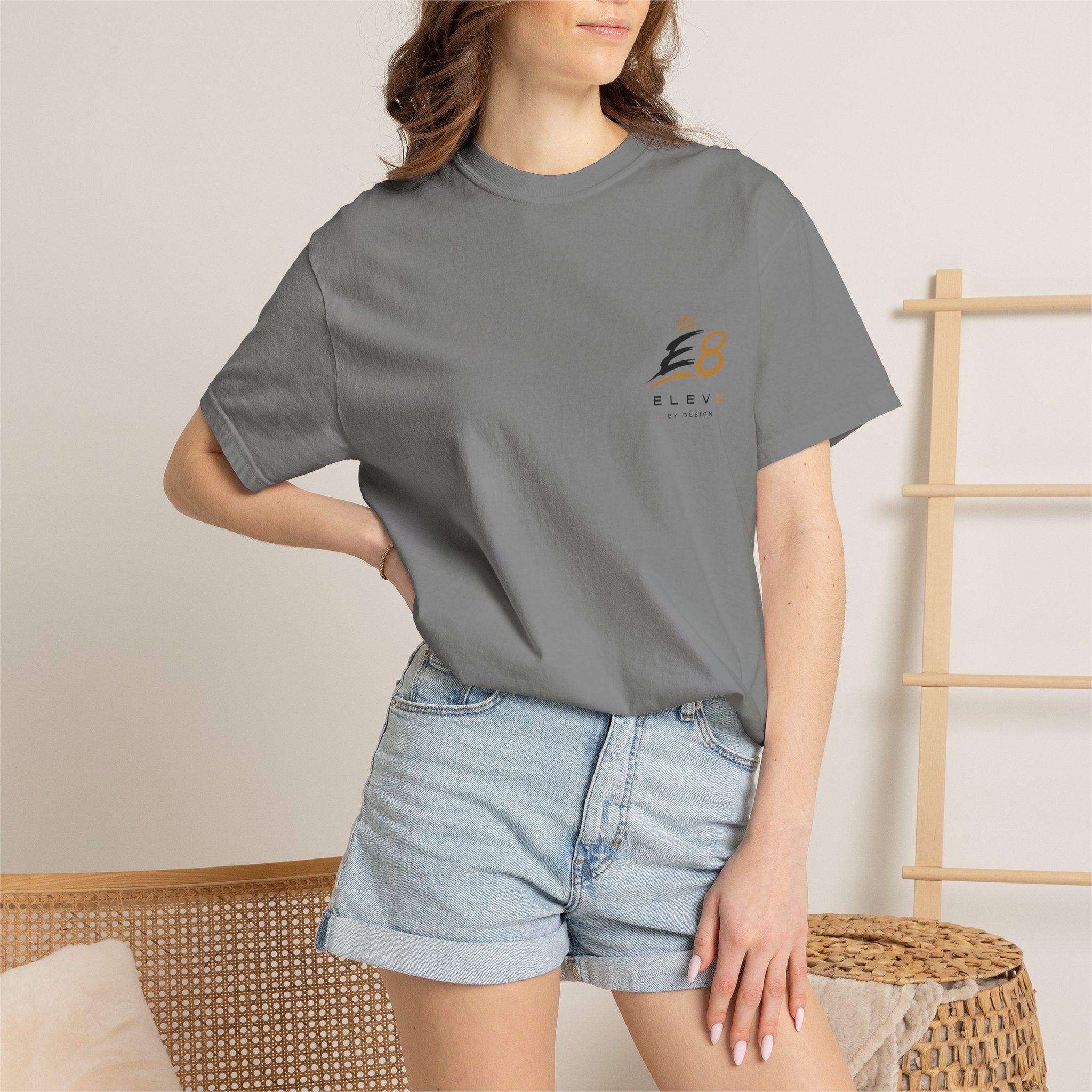 Elev8 "Real Recognize Real" T-Shirt - Crown Logo Streetwear Tee