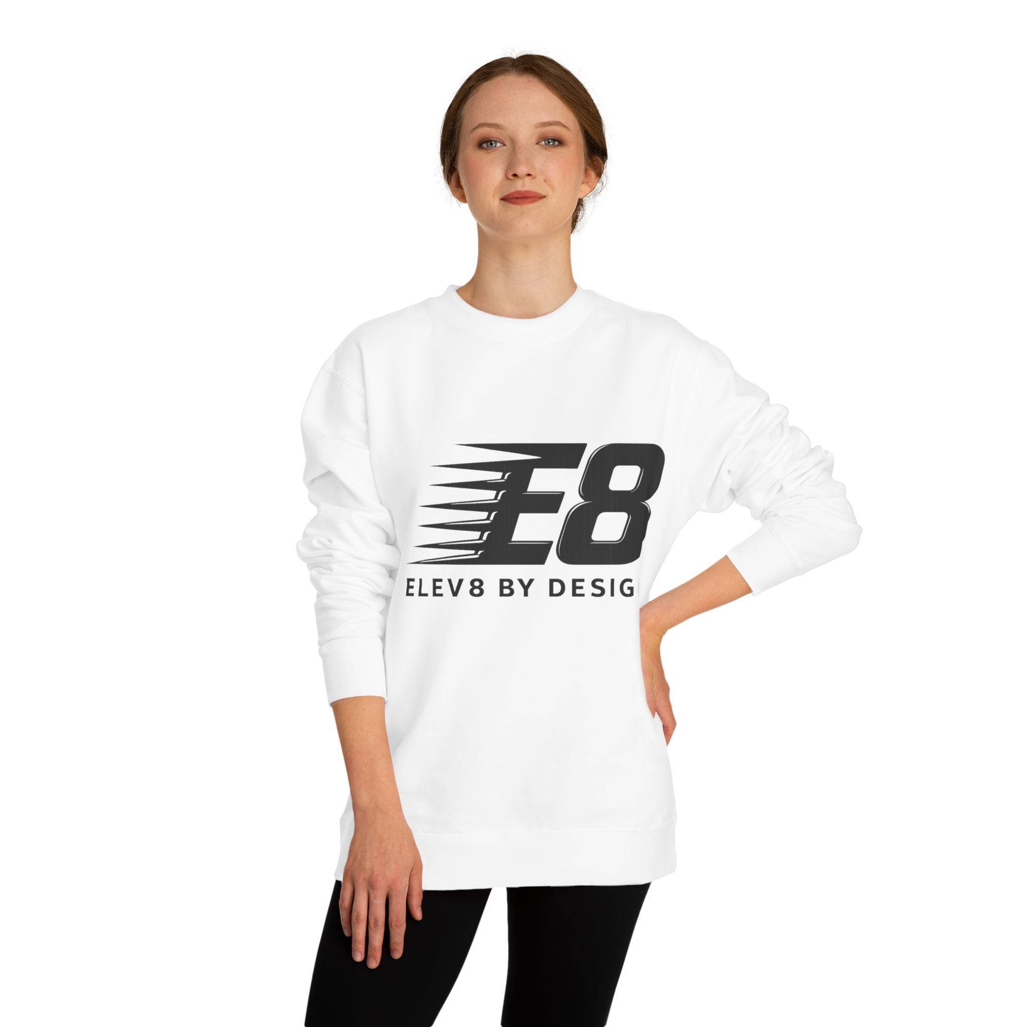 E8 Speed Logo Premium Crewneck Sweatshirt | ELEV8 BY DESIGN™